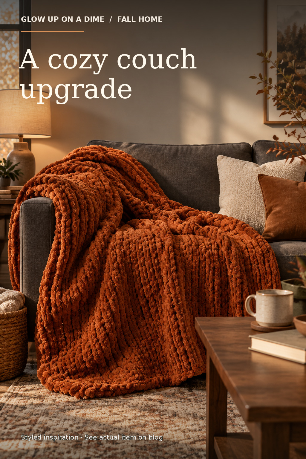 A cozy couch&nbsp;upgrade